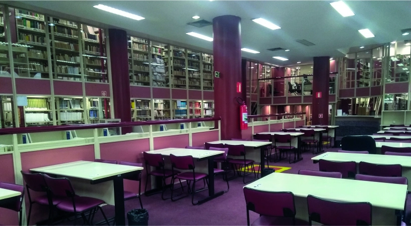 imagem da biblioteca da UVA localizada no campus tijuca
